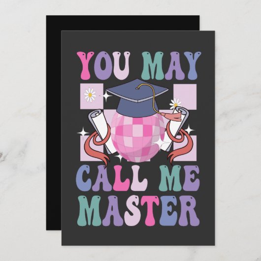 Sie können mich Master Funny 2024 Abschluss Gesche Save The Date (Vorne/Hinten)