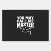 Sie können mich Master Graduate 2024 nennen Geschenkpapier Set (Vorderseite)
