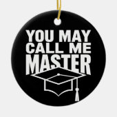 Sie können mich Master Graduate 2024 nennen Keramik Ornament (Vorne)