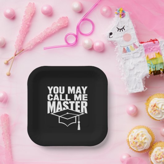 Sie können mich Master Graduate 2024 nennen Pappteller (Party)