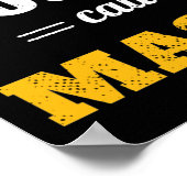 Sie können mich Master II nennen Poster (Ecke)