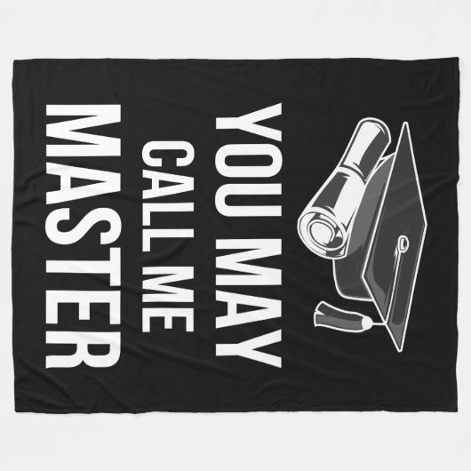 Sie können mich Master III nennen Fleecedecke (Vorderseite (Horizontal))