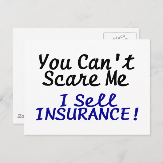 Sie können mich nicht kümmern, dass ich Versicheru Postkarte (Vorne/Hinten)