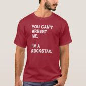 SIE KÖNNEN MICH NICHT VERHAUPTEN, ICH BIN EIN ROCK T-Shirt (Vorderseite)