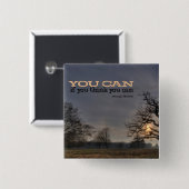 Sie können motivierend Knopf Button (Vorne & Hinten)