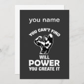 Sie können nicht finden, welchen Power Sie erstell Einladung (Vorne/Hinten)