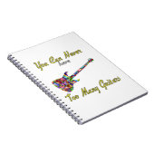 Sie können nie zu viele Gitarren haben - farbenfro Notizblock (Rechte Seite)