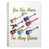 Sie können nie zu viele Gitarren haben - farbenfro Notizblock (Vorderseite)