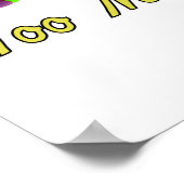 Sie können nie zu viele Gitarren haben - farbenfro Poster (Ecke)