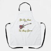 Sie können nie zu viele Gitarren haben - farbenfro Schürze (Vorderseite)