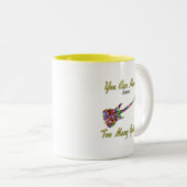 Sie können nie zu viele Gitarren haben - farbenfro Zweifarbige Tasse (VorderseiteRechts)