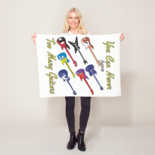 Sie können nie zu viele Gitarren haben - Fleecedecke