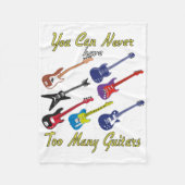 Sie können nie zu viele Gitarren haben - Fleecedecke (Vorderseite)