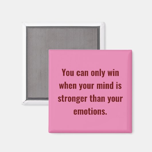 Sie können nur gewinnen magnet (Vorderseite/Rückseite)