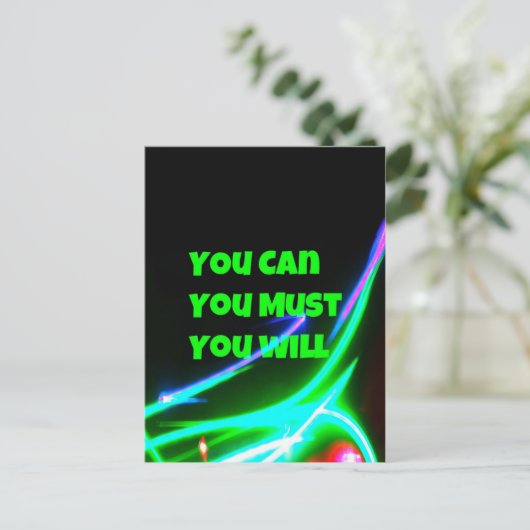 Sie können Postkarte (Stehend Vorderseite)