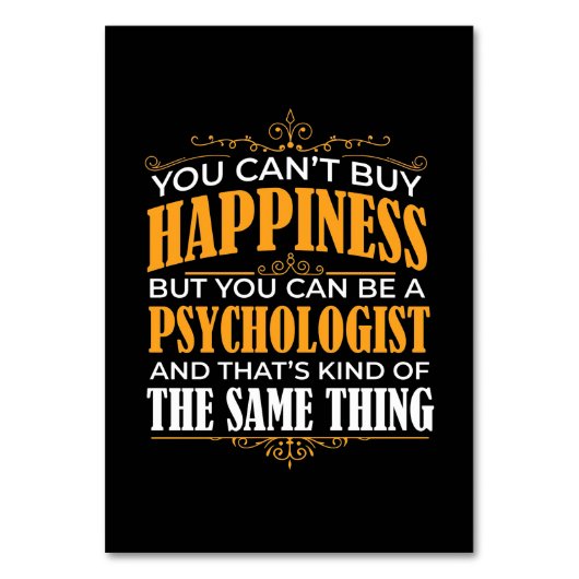 Sie können Psychologe sein Tischnummer (Vorderseite)