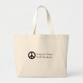 Sie können sagen, dass ich ein Träumer bin Jumbo Stoffbeutel (Vorne)