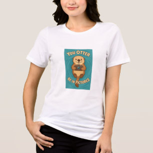 Sie können sich in Bildern Niedlichen Meer Otter m Tri-Blend Shirt