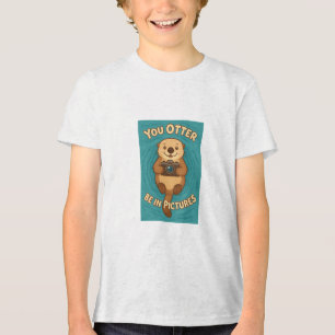 Sie können sich in Bildern Niedlichen Meer Otter m Tri-Blend Shirt
