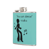 "Sie können tanzen" (Wodkalügen) Flachmann (Links)