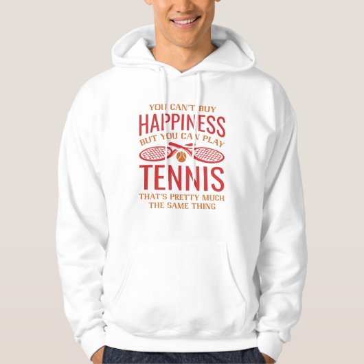 Sie können Tennis spielen Hoodie (Vorderseite)