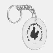 Sie können überall in einem Buch gehen Schlüsselanhänger (Vorderseite links)