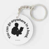 Sie können überall in einem Buch gehen Schlüsselanhänger (Rückseite)
