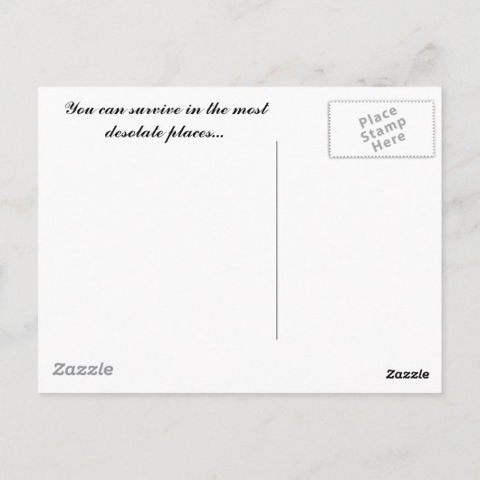 Sie können überleben... postkarte (Rückseite)
