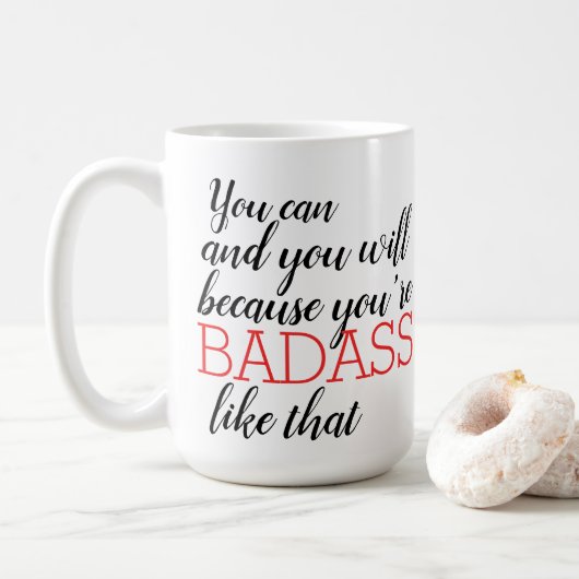 Sie können und werden kaffeetasse (Mit Donut)