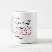Sie können und werden kaffeetasse (Vorderseite Links)