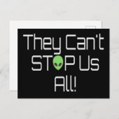 Sie können uns nicht alle aufhalten postkarte (Vorne/Hinten)
