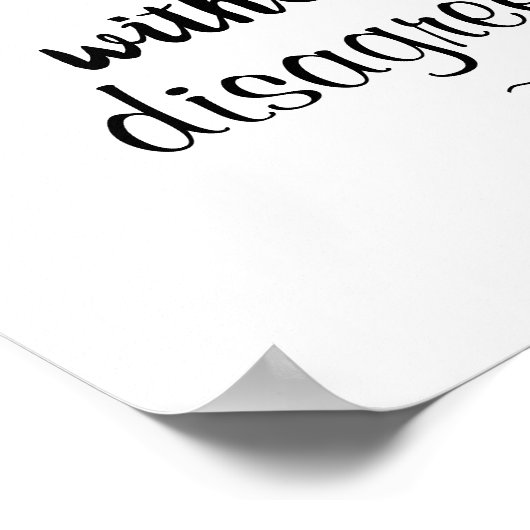 Sie können widersprechen, ohne dass es sich um ein poster (Ecke)