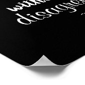 Sie können widersprechen, ohne dass es sich um ein poster (Ecke)