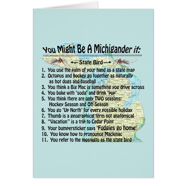 Sie könnten ein Michigander sein, wenn (Vorne)