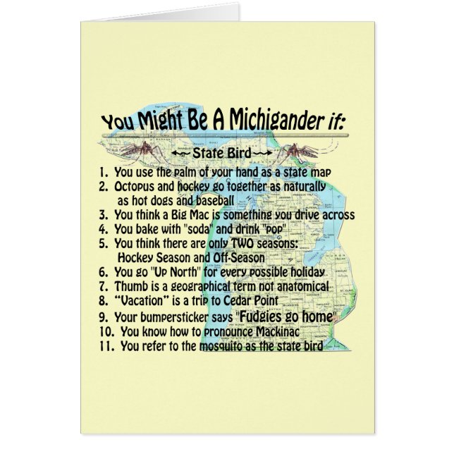 Sie könnten ein Michigander sein, wenn (Vorne)