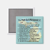 Sie könnten ein Michigander sein, wenn Magnet (Vorderseite/Rückseite)