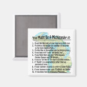 Sie könnten ein Michigander sein, wenn Magnet (Vorderseite/Rückseite)