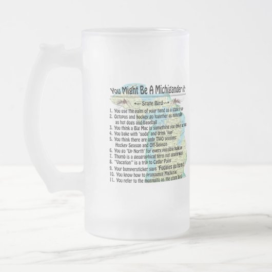 Sie könnten ein Michigander sein, wenn Mattglas Bierglas (Links)