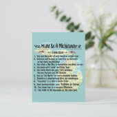 Sie könnten ein Michigander sein, wenn Postkarte (Stehend Vorderseite)