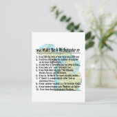 Sie könnten ein Michigander sein, wenn Postkarte (Stehend Vorderseite)