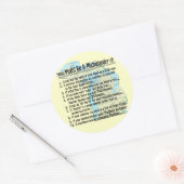 Sie könnten ein Michigander sein, wenn Runder Aufkleber (Umschlag)