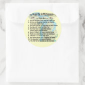 Sie könnten ein Michigander sein, wenn Runder Aufkleber (Tasche)