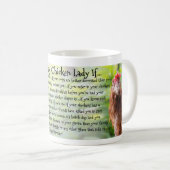 Sie konnten eine verrückte Huhn-Dame, If sein… Kaffeetasse (VorderseiteRechts)