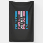 Sie konzentrieren sich auf die falschen 1% LGBT Tr Banner (Vertikal)