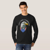 Sie kostenlos heute Abend Bald Eagle Patriotic Ame T-Shirt (Vorne ganz)