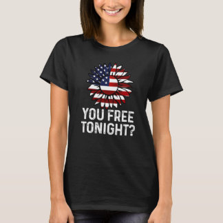 Sie kostenlos Heute Abend Usa Patriotic Flag Sonne T-Shirt