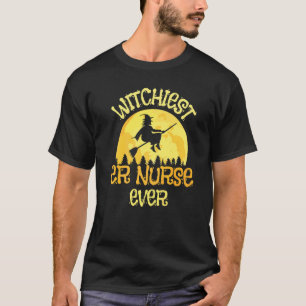 Sie Krankenpflegerin Hexe Halloween Humor T-Shirt