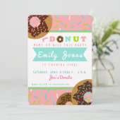 "Sie KRAPFEN wollen zu Krapfen-Einladung Einladung (Stehend Vorderseite)