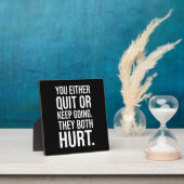 Sie kündigen oder Behalten gehen - Erfolg Motivier Fotoplatte (InSitu)