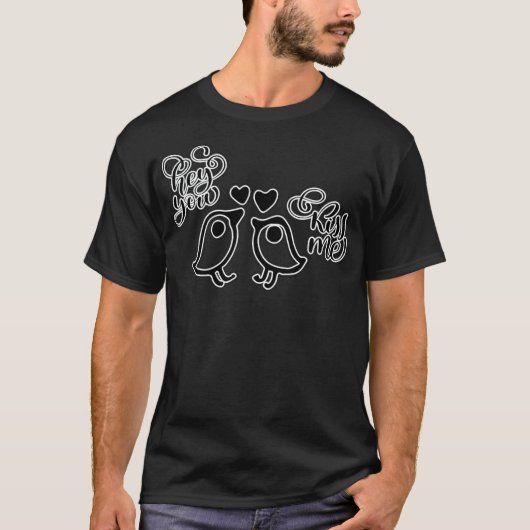 Sie küssen mich niedlich Pferderennfahrer T-Shirt (Vorderseite)